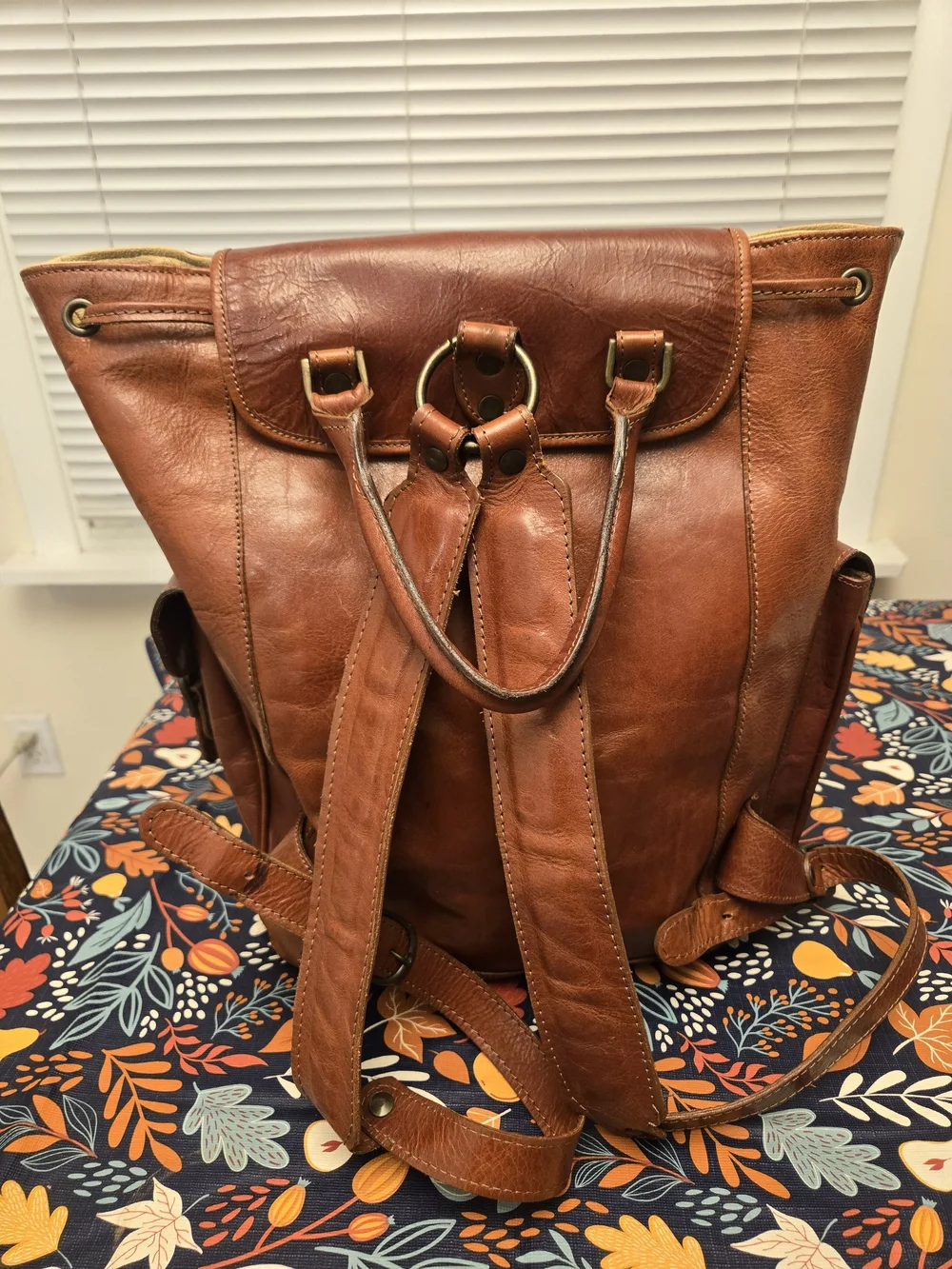 Firenze Italian Leather Backpack